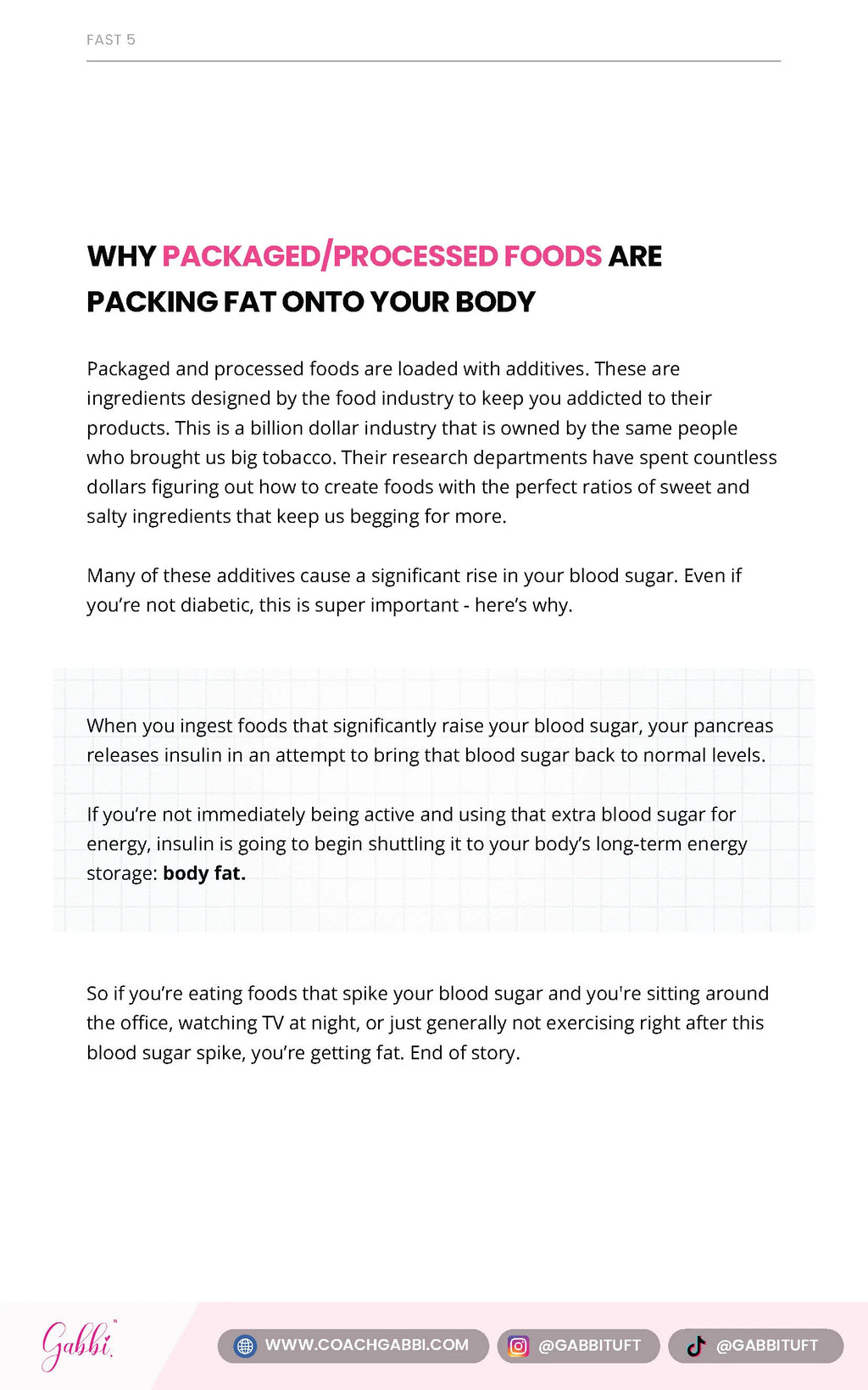 Fast 5: 5 Secrets to Rapid Weight Loss