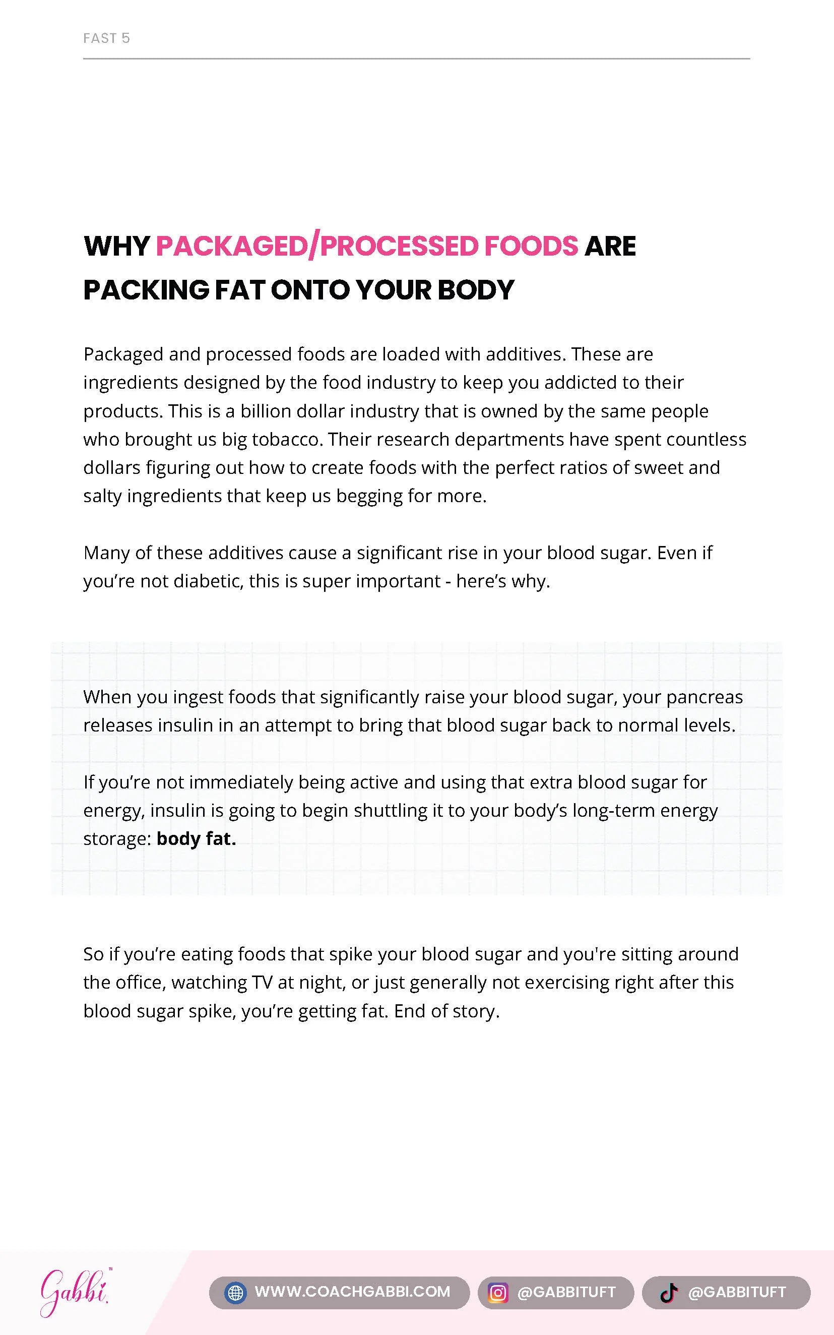 Fast 5: 5 Secrets to Rapid Weight Loss