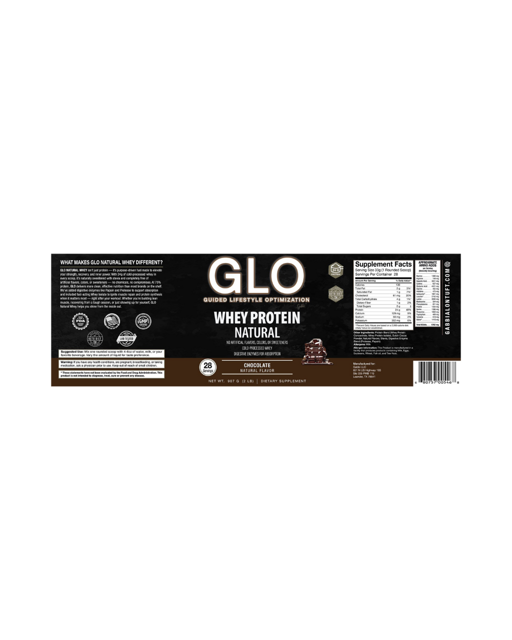 Cold-Processed Natural Whey Protein