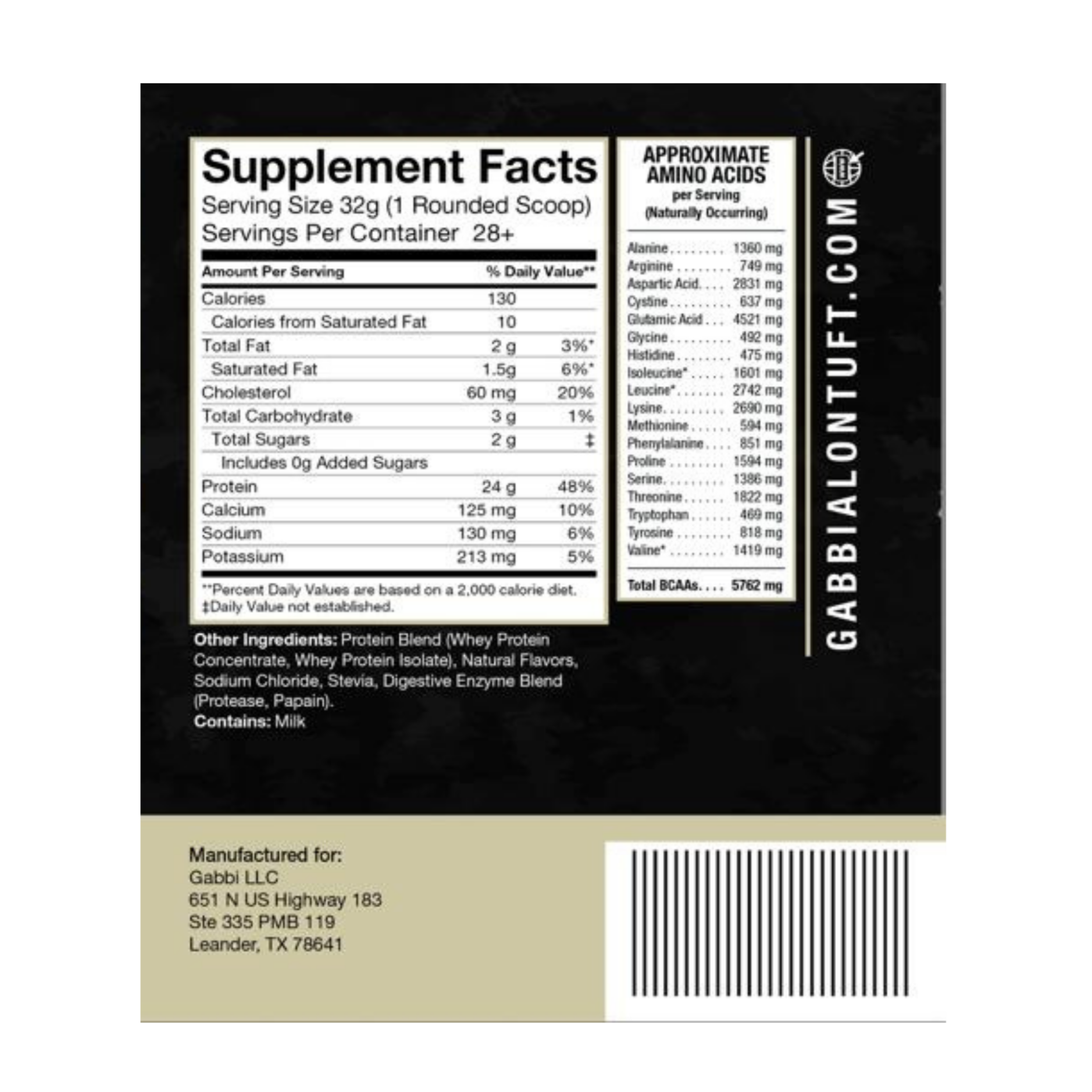 Cold-Processed Natural Whey Protein